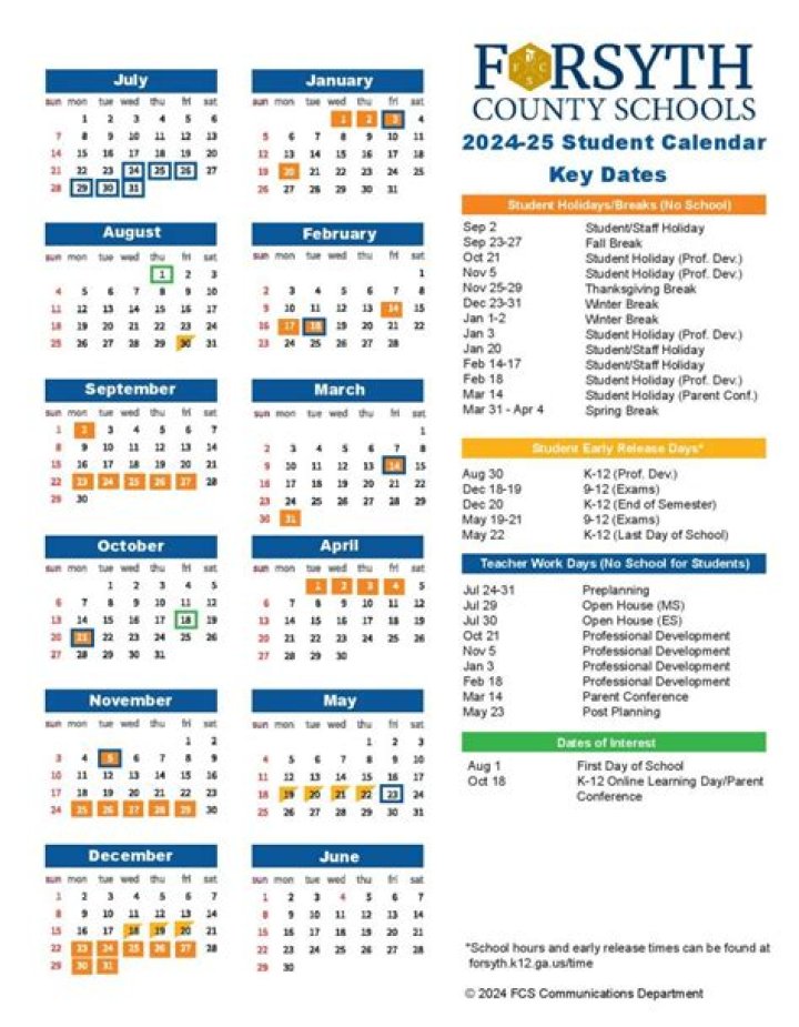 Forsyth County Schools Georgia Calendar: A Comprehensive Guide for Parents and Students