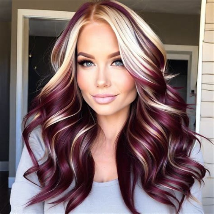 Gorgeous Hair Transformations: Dazzling Burgundy and Blonde Hues