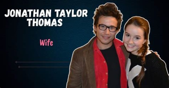 Unveiling the Mystery: Who is Jonathan Taylor Thomas' Wife?