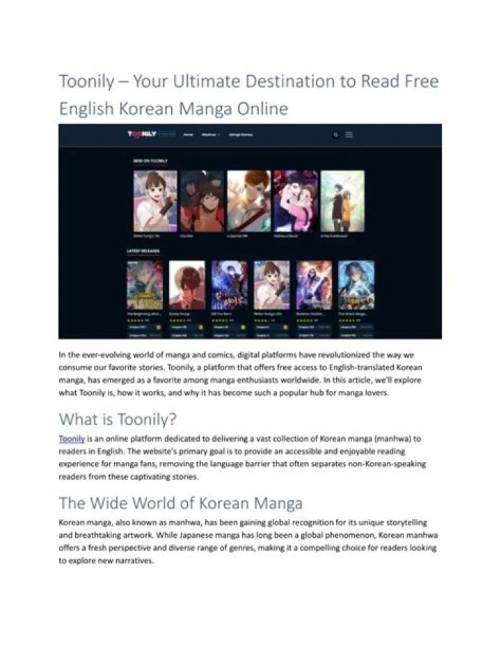 WebtoonsXYZ: Your Ultimate Destination for Digital Comics and Graphic Stories